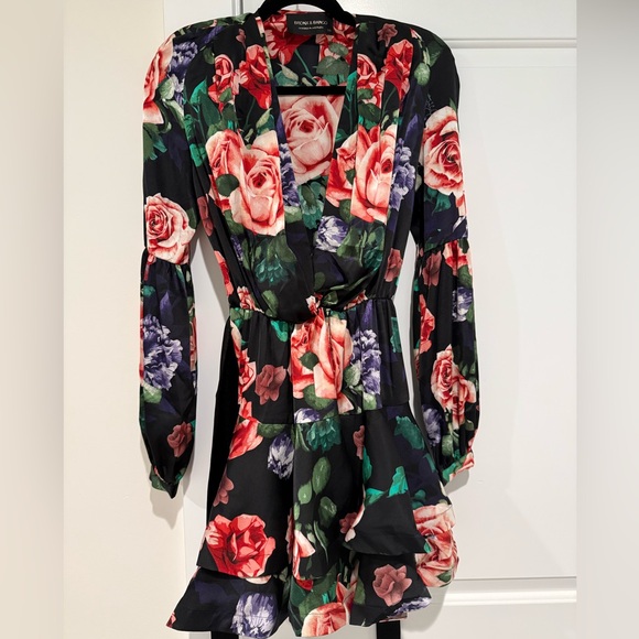 Bronx and Banco Bedouin Black Floral Minidress - Picture 3 of 5